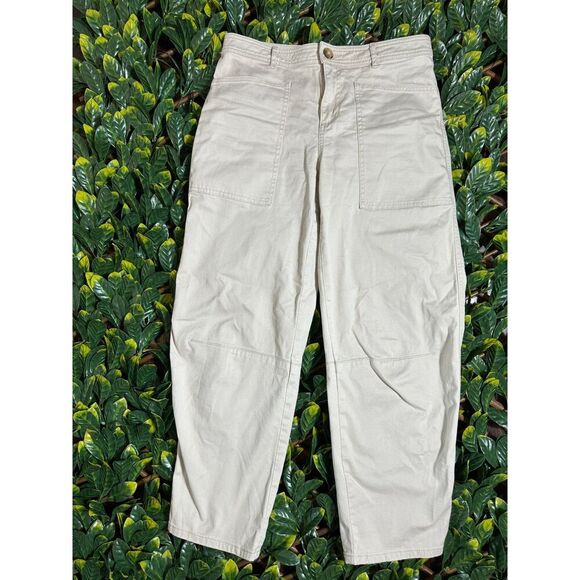 Loft Pants - Loft Beige Barrel Pants Size 0